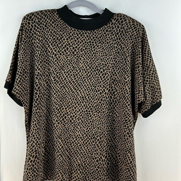 Vintage Barbara Gerwit Two Piece Cheetah Print Skirt/Top - Picture 1 of 10